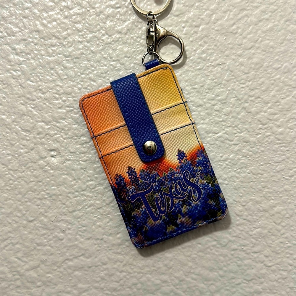Texas Keychain Card Holder